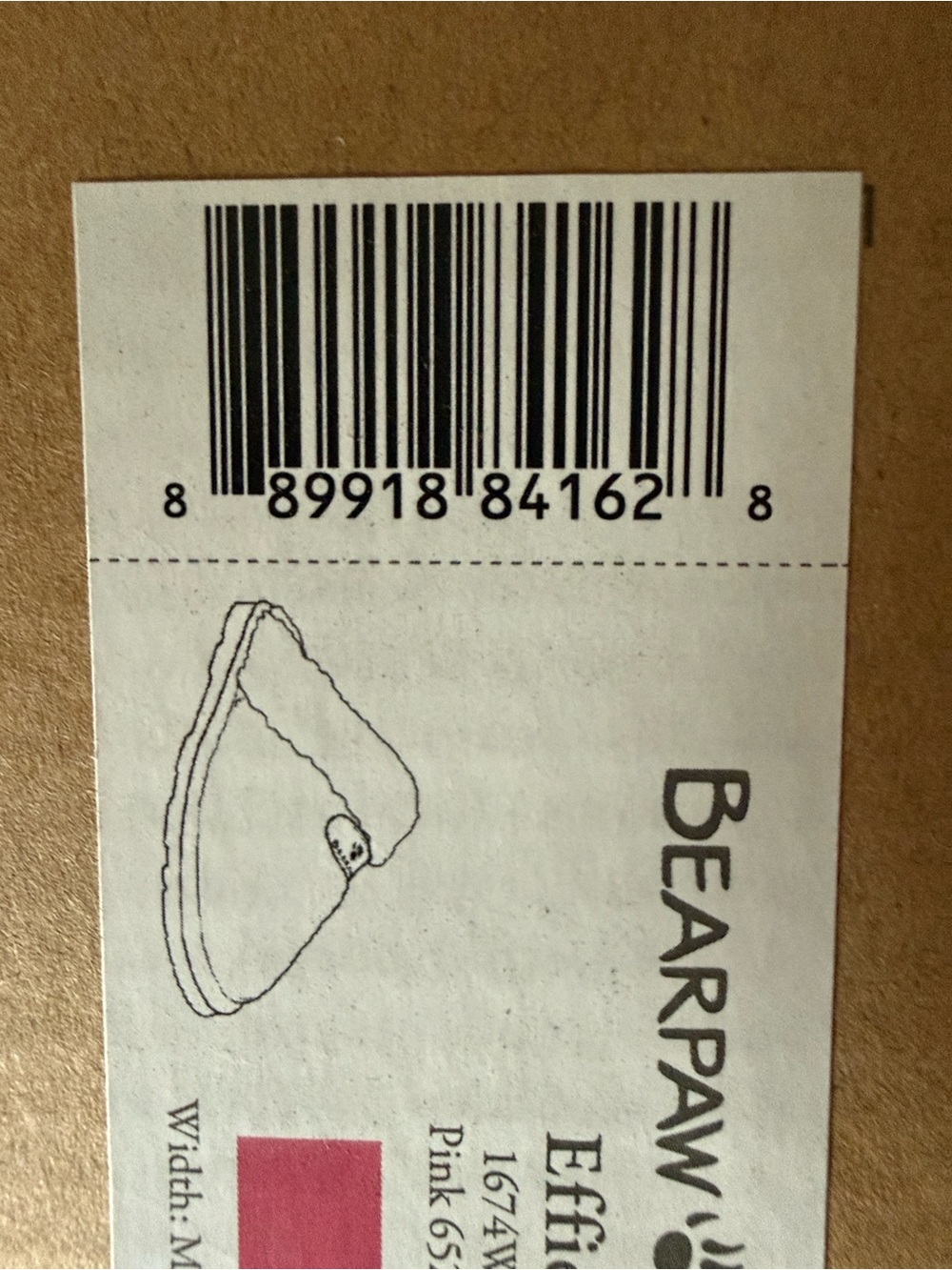 NWT BearPaw Quilted Pink Satin Clog with Cream Shearling Cuff - Picture 7 of 7